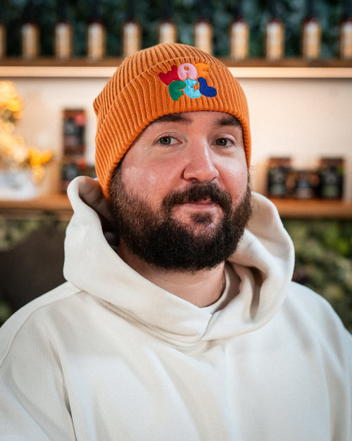 WAFFEL BUBBLE BEANIE ORANGE
