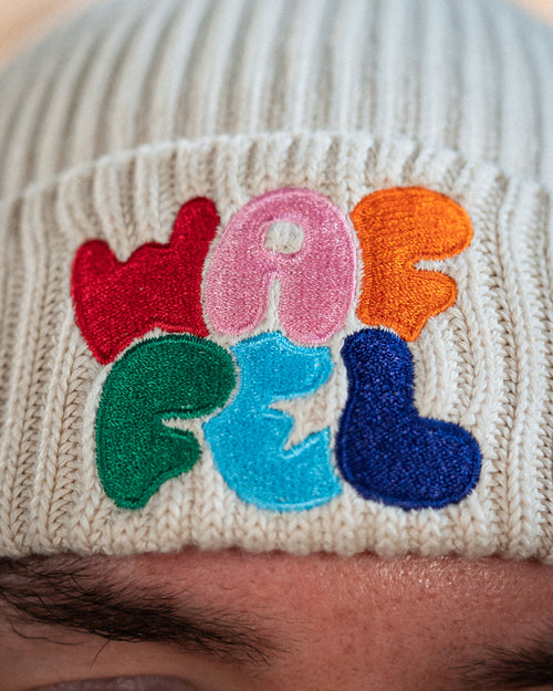 WAFFEL BUBBLE BEANIE BEIGE