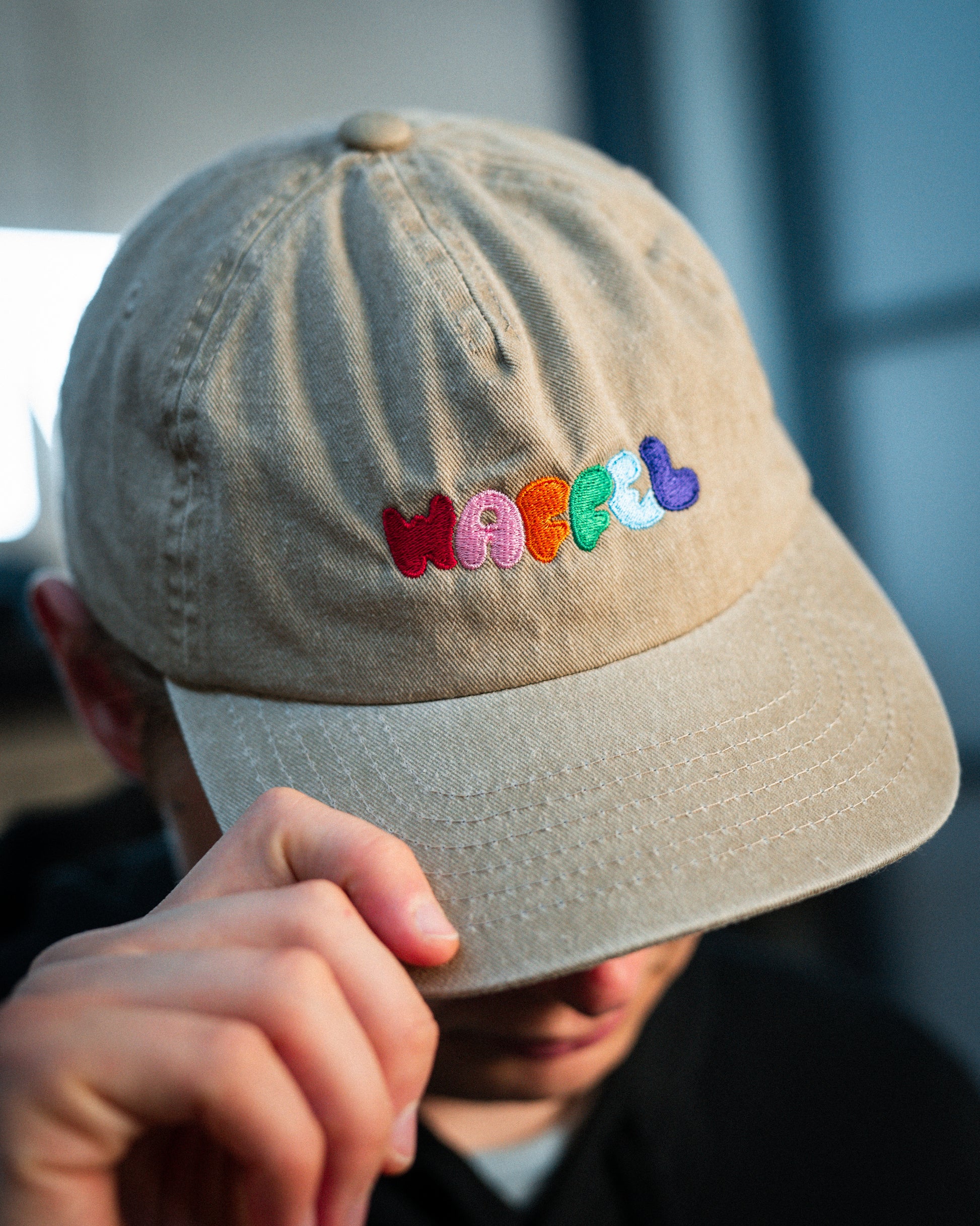 WAFFEL BUBBLE CAP BEIGE