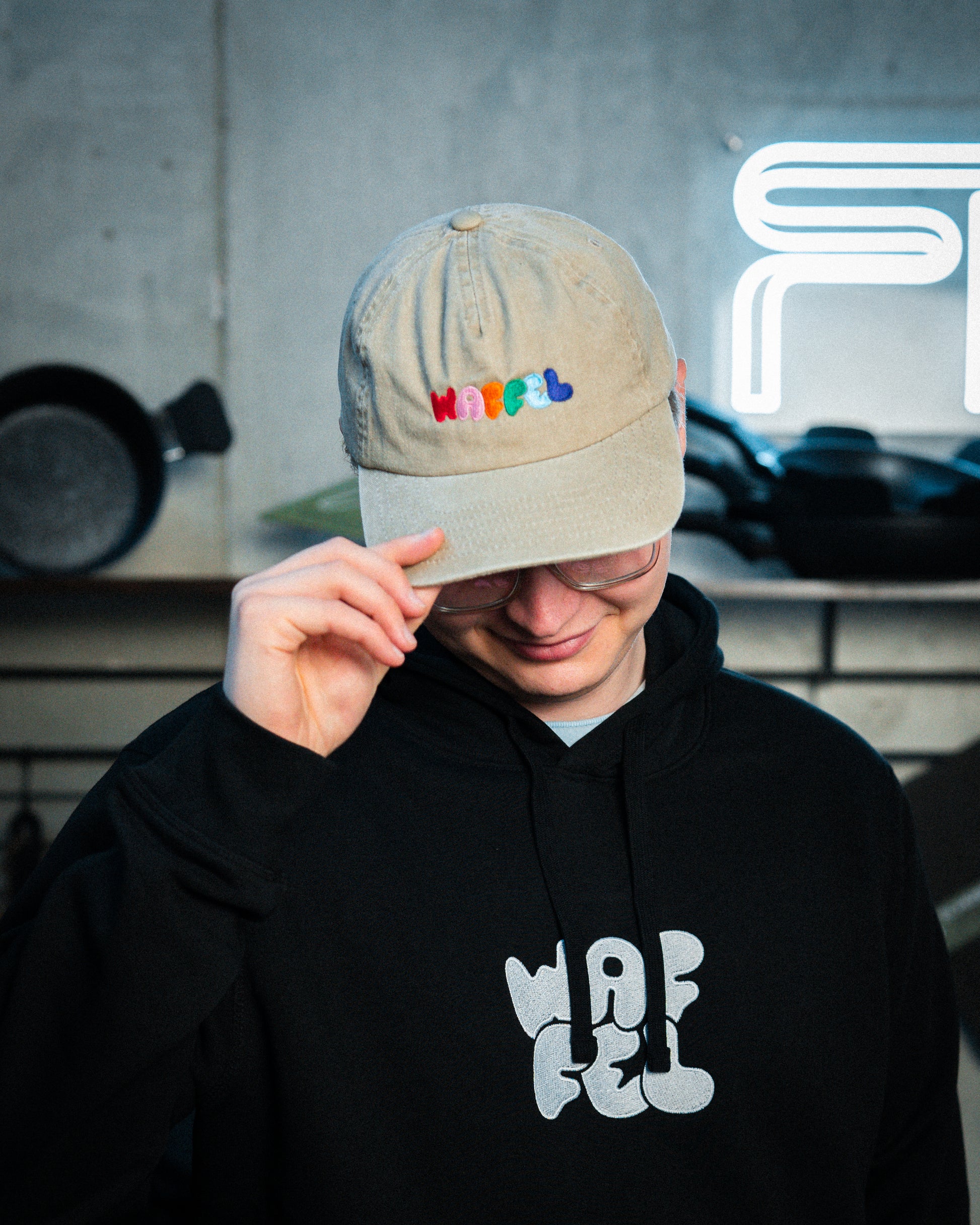 WAFFEL BUBBLE CAP BEIGE