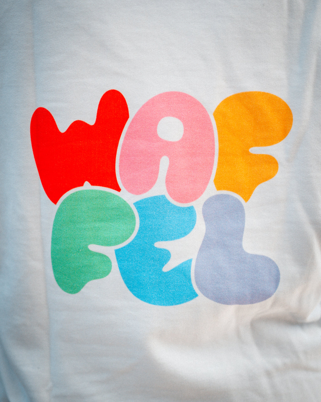 WAFFEL BUBBLE HOODIE WEIß