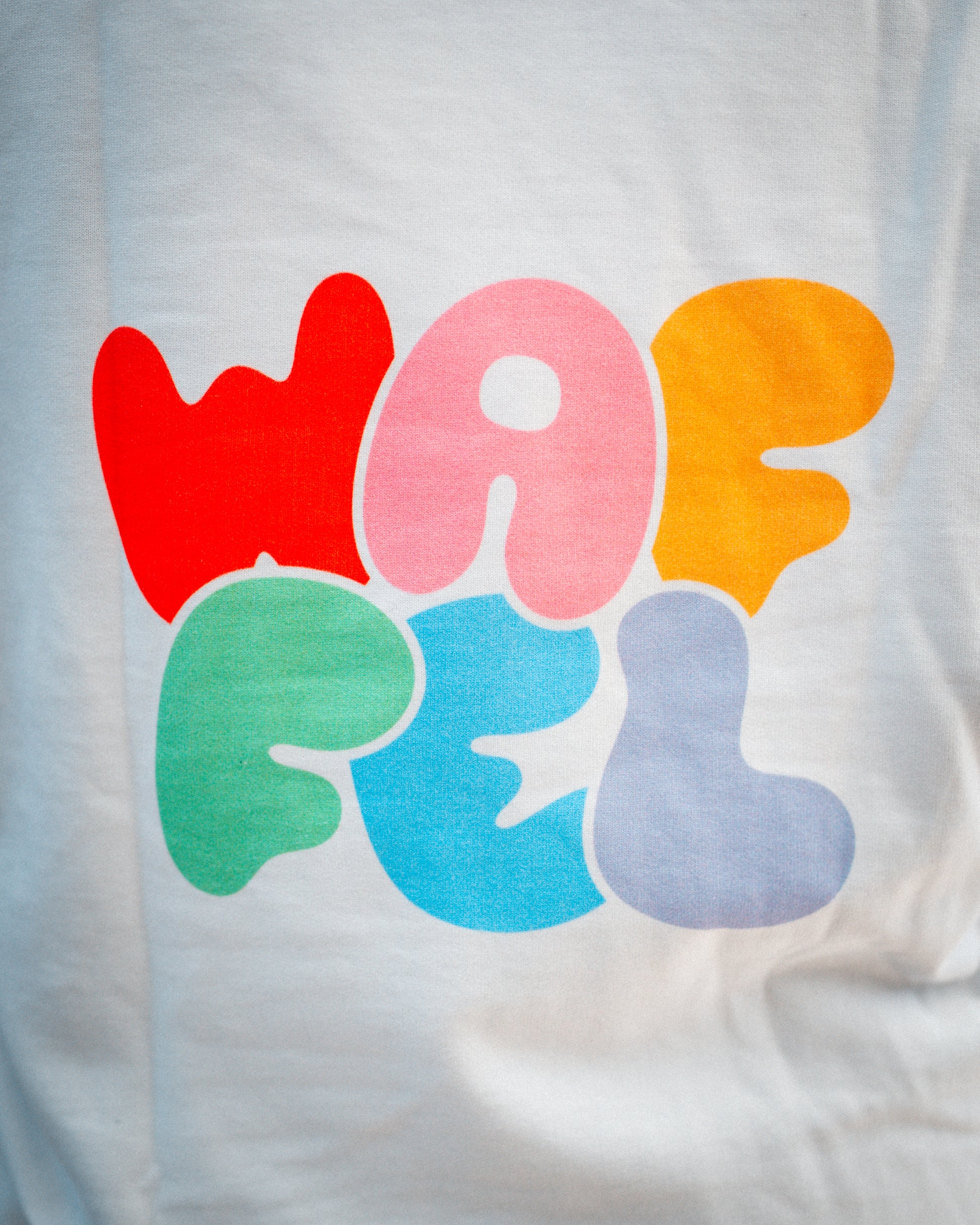 WAFFEL BUBBLE HOODIE WEIß