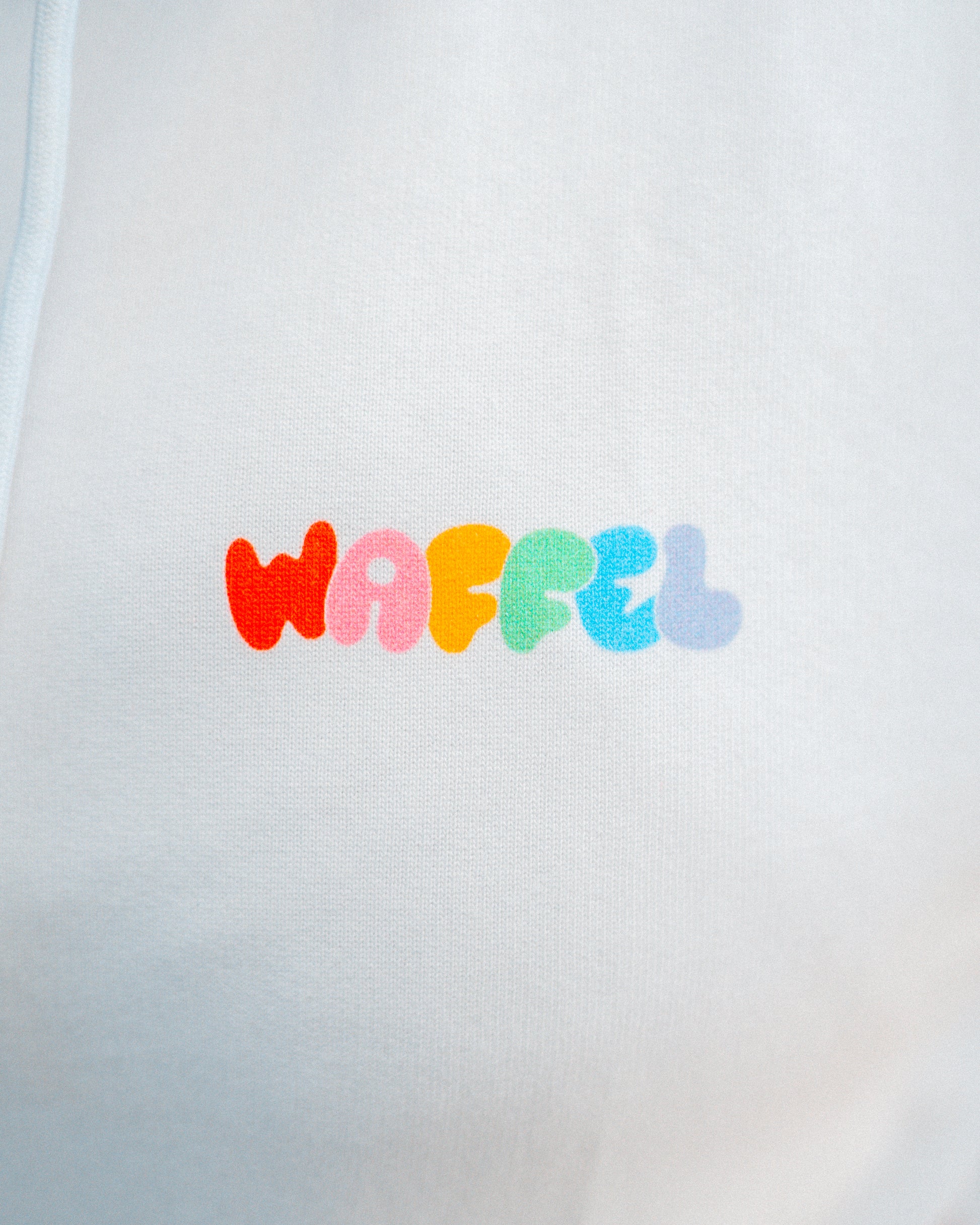 WAFFEL BUBBLE HOODIE WEIß