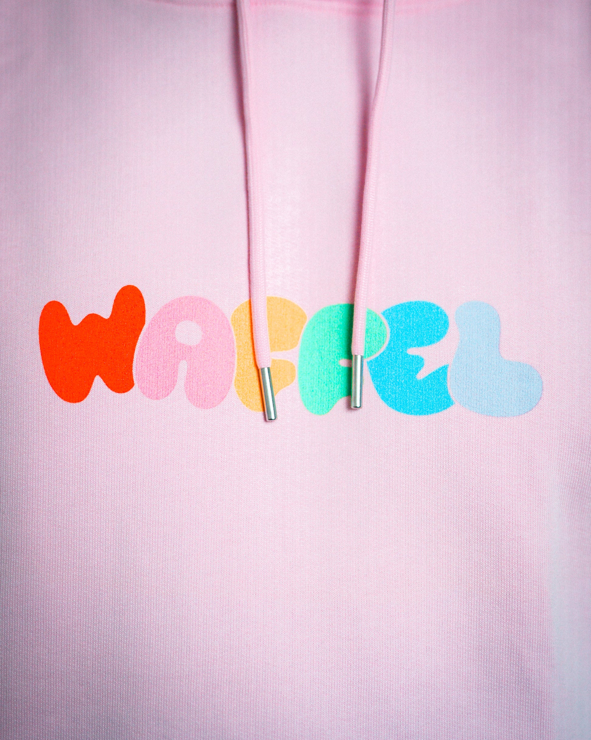 WAFFEL BUBBLE HOODIE ROSA