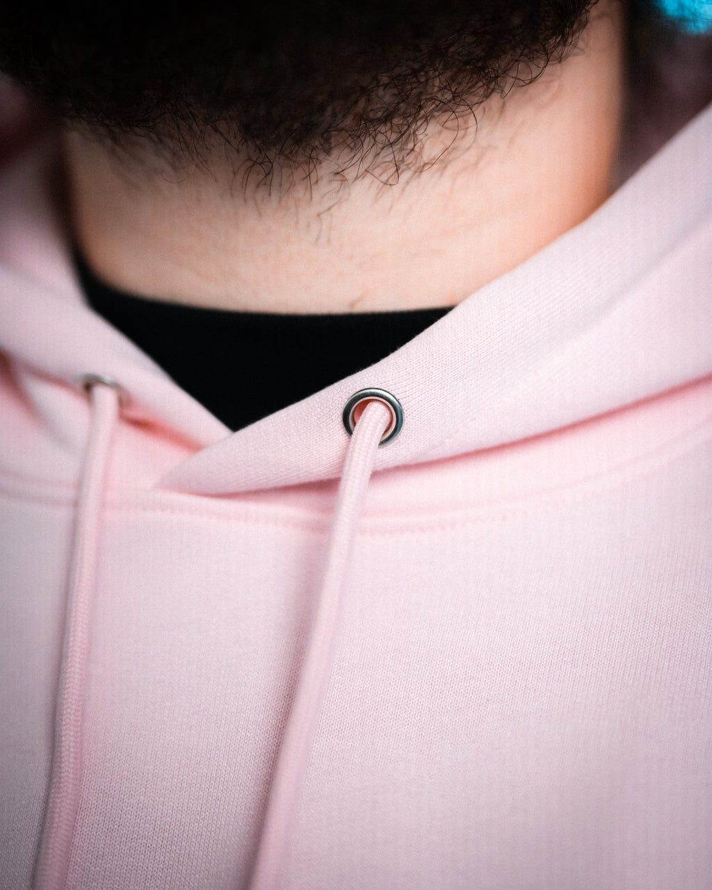 WAFFEL BUBBLE HOODIE ROSA