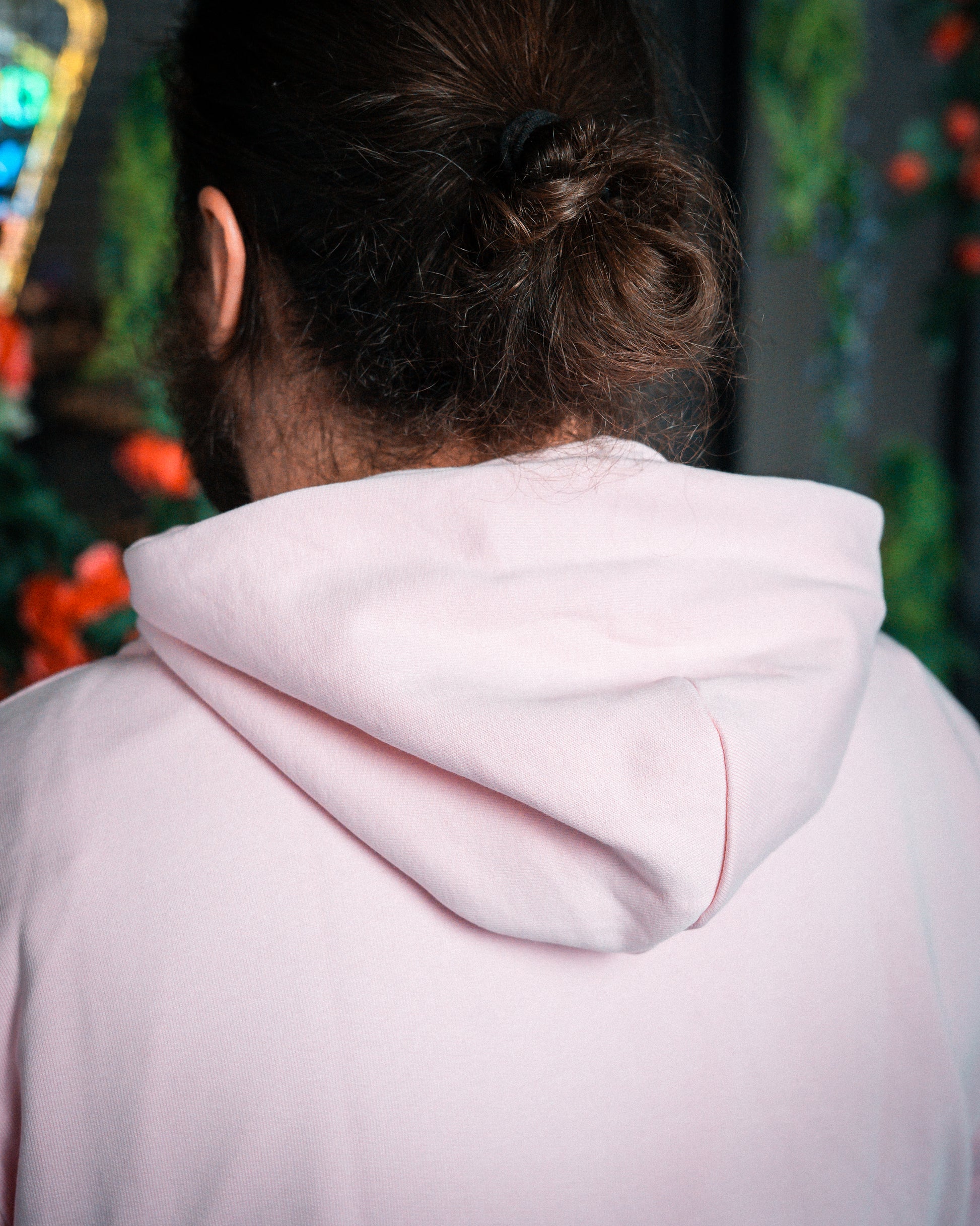 WAFFEL BUBBLE HOODIE ROSA