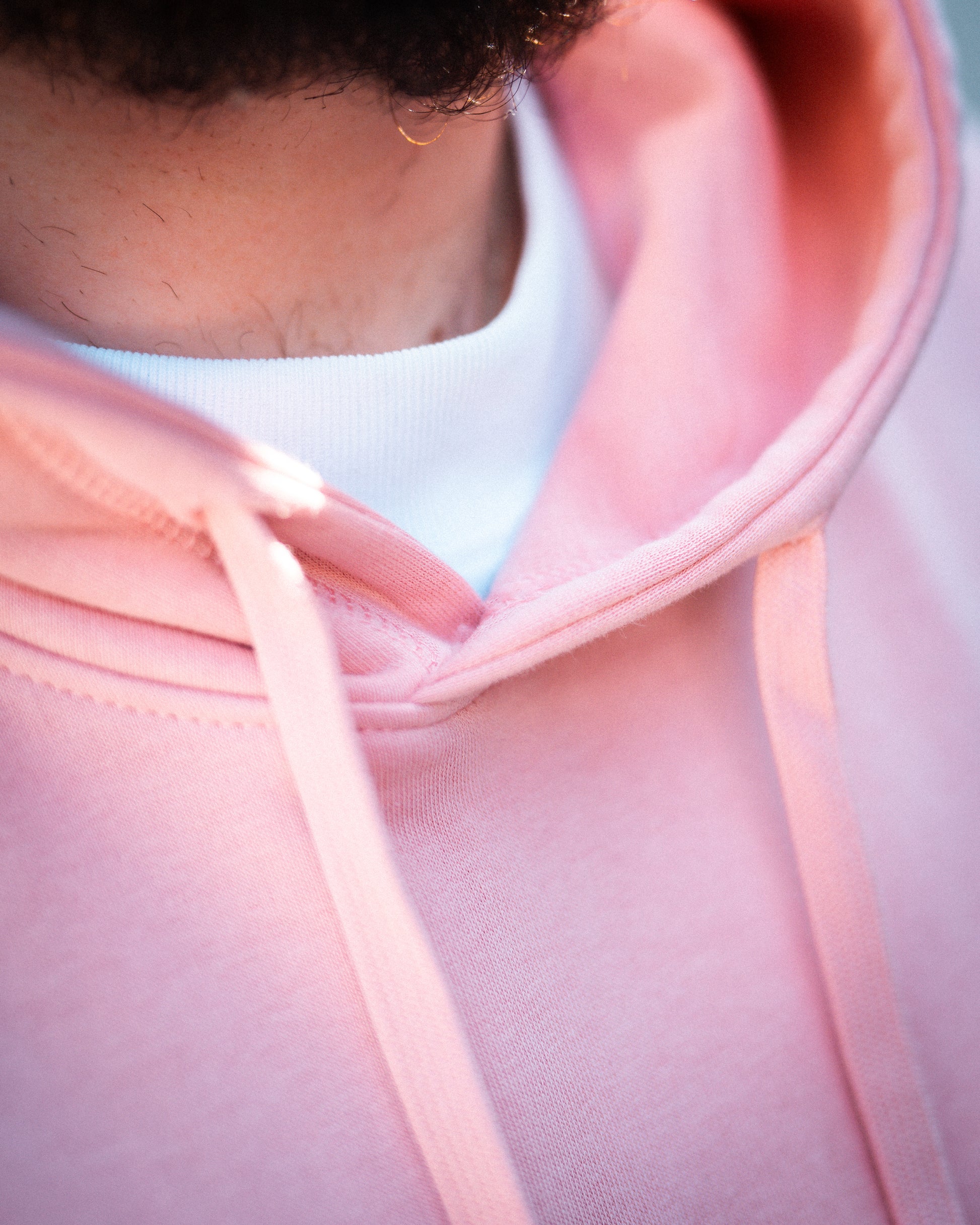 WAFFEL BUBBLE STICK HOODIE ROSA
