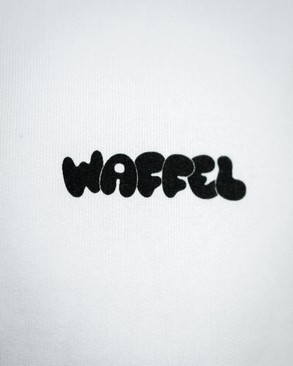 WAFFEL BUBBLE HOODIE WEIß