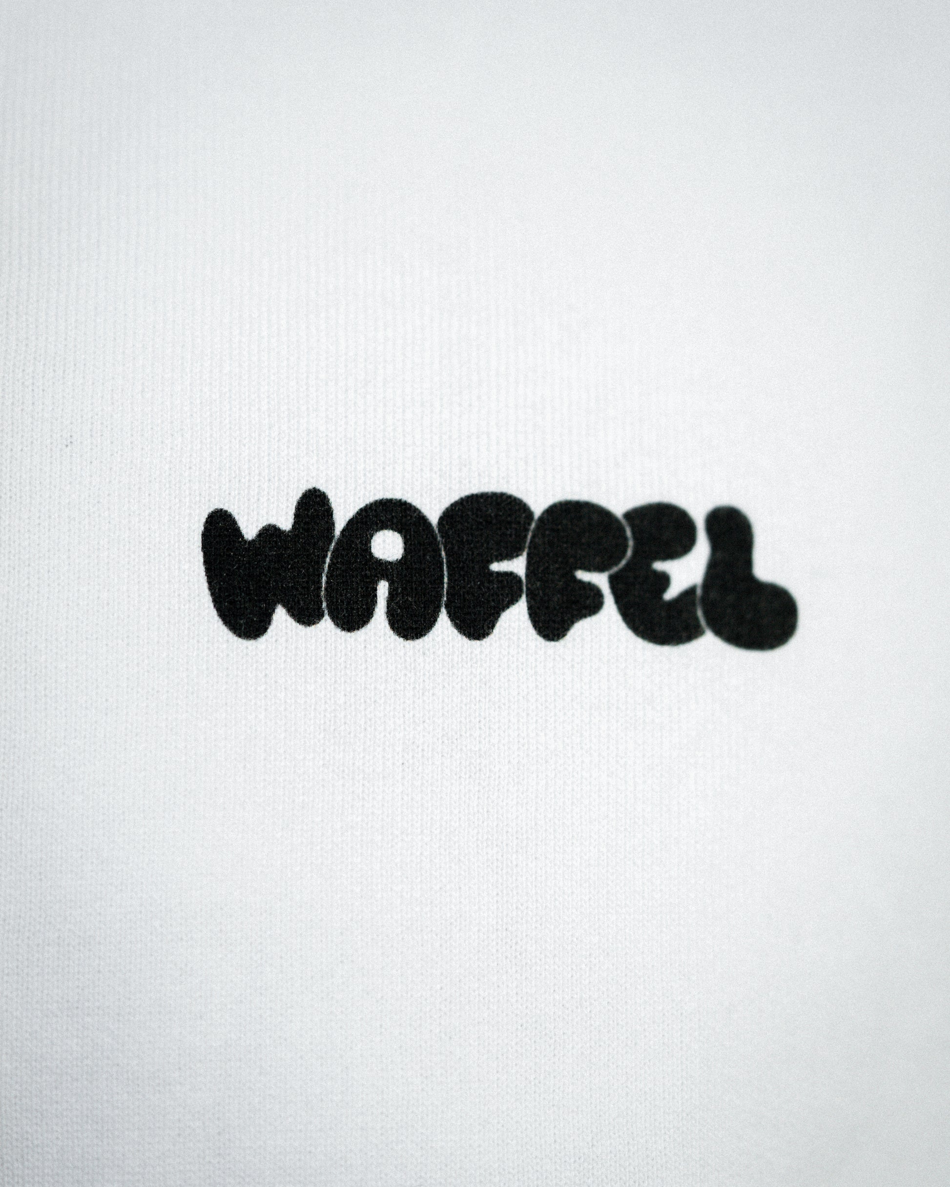 WAFFEL BUBBLE HOODIE WEIß