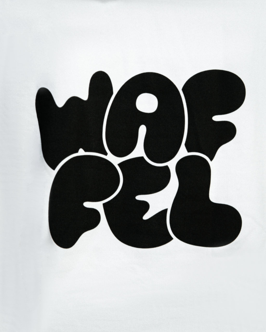 WAFFEL BUBBLE HOODIE WEIß