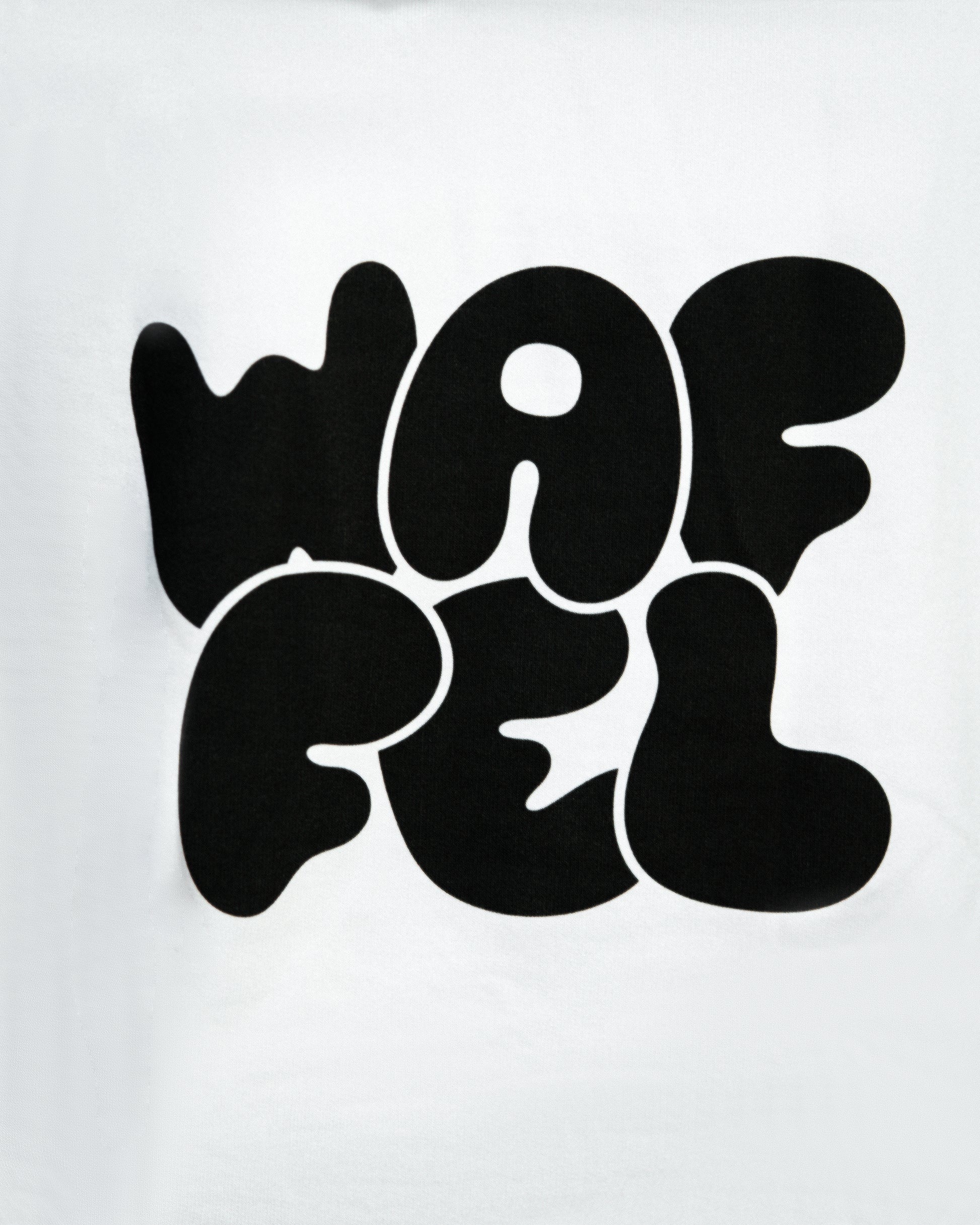 WAFFEL BUBBLE HOODIE WEIß