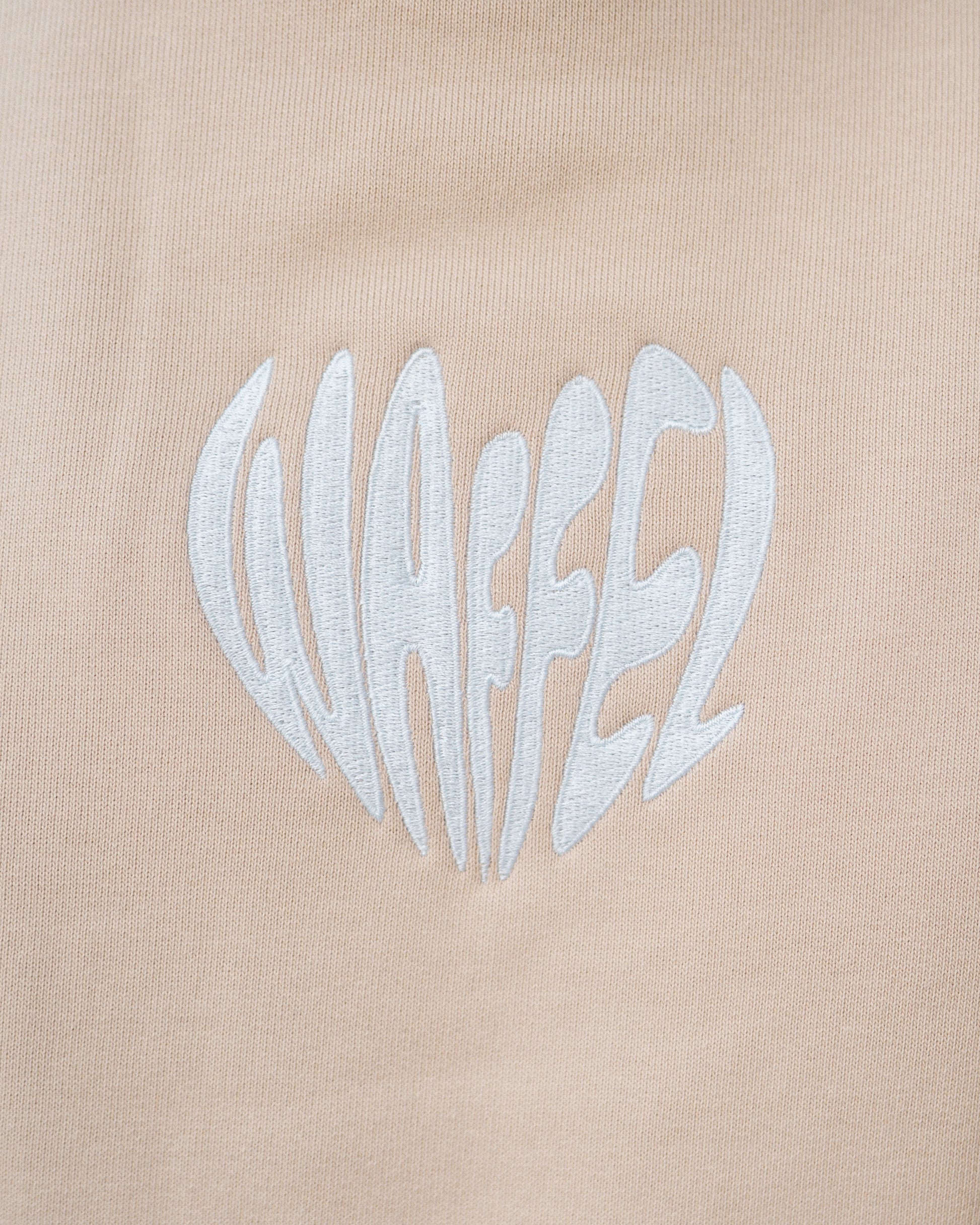 WAFFEL HERZ STICK SWEATER BEIGE