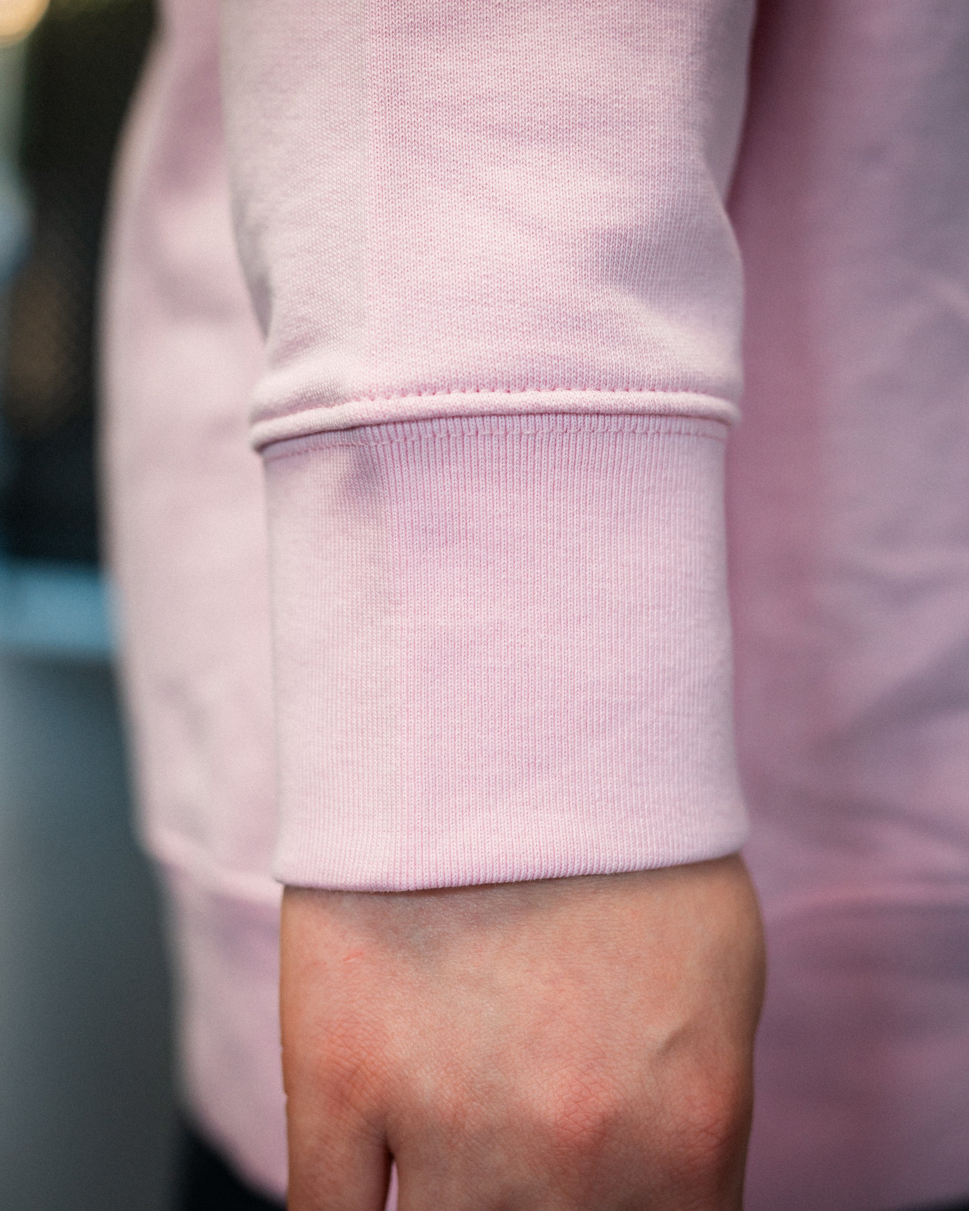 WAFFEL BUBBLE STICK SWEATER ROSA