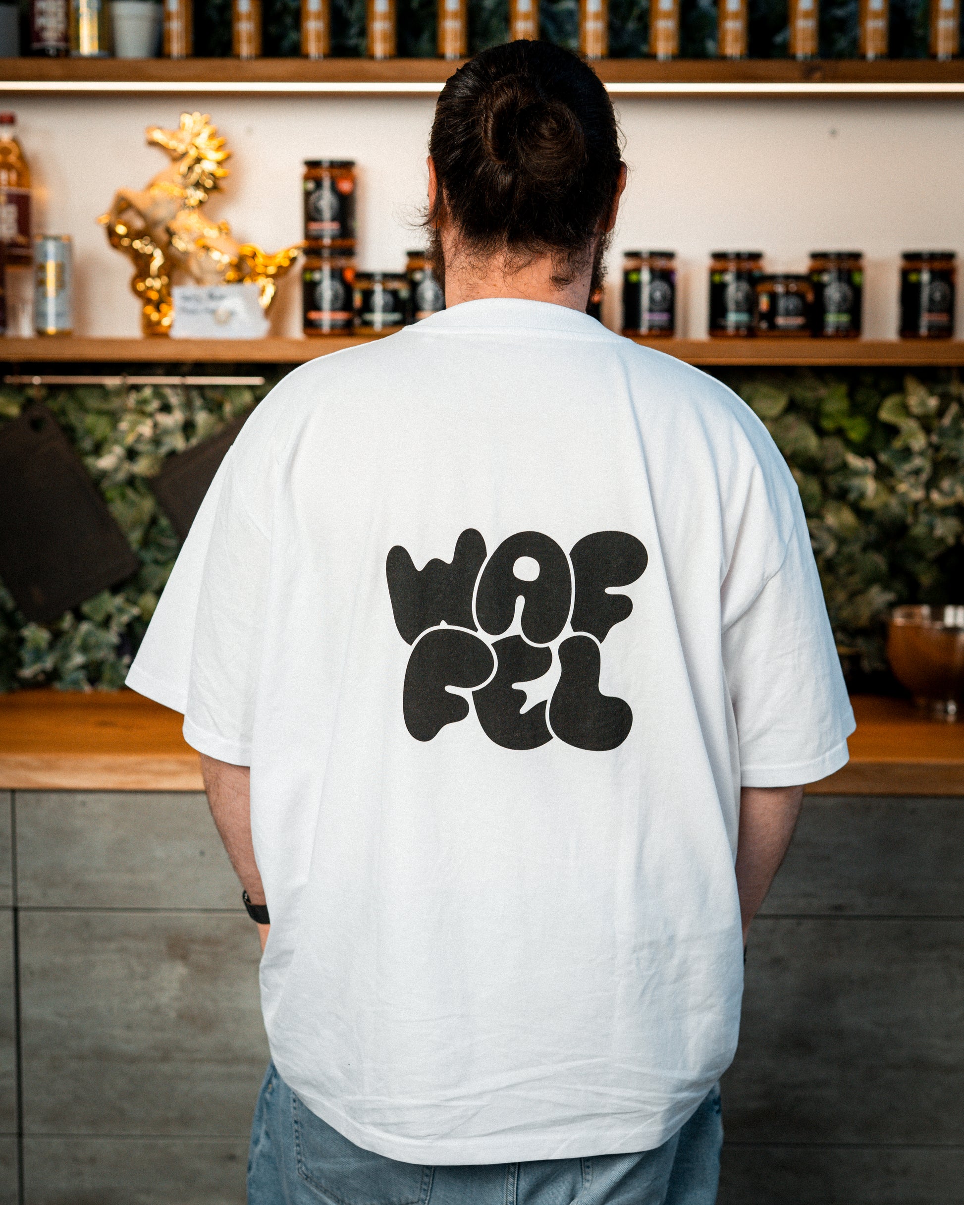 WAFFEL BUBBLE T-SHIRT WEIß