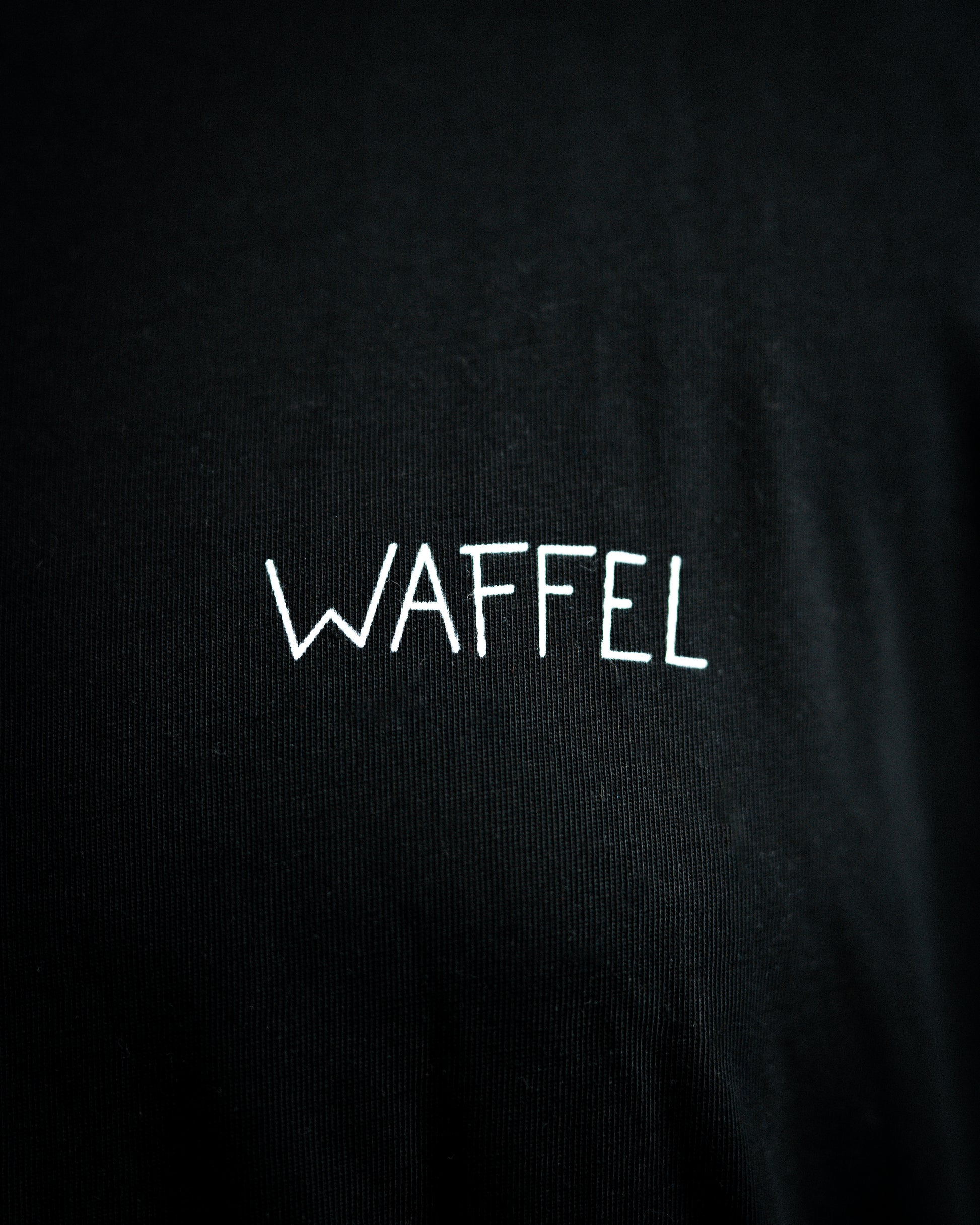 WAFFEL SKETCH T-SHIRT SCHWARZ