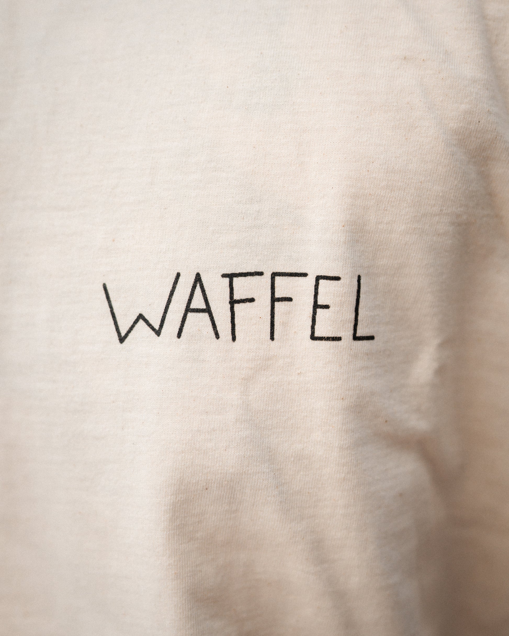 WAFFEL SKETCH T-SHIRT BEIGE
