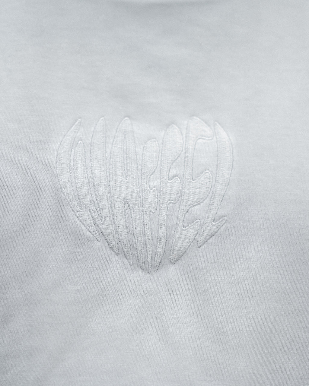 WAFFEL HERZ STICK T-SHIRT WEIß