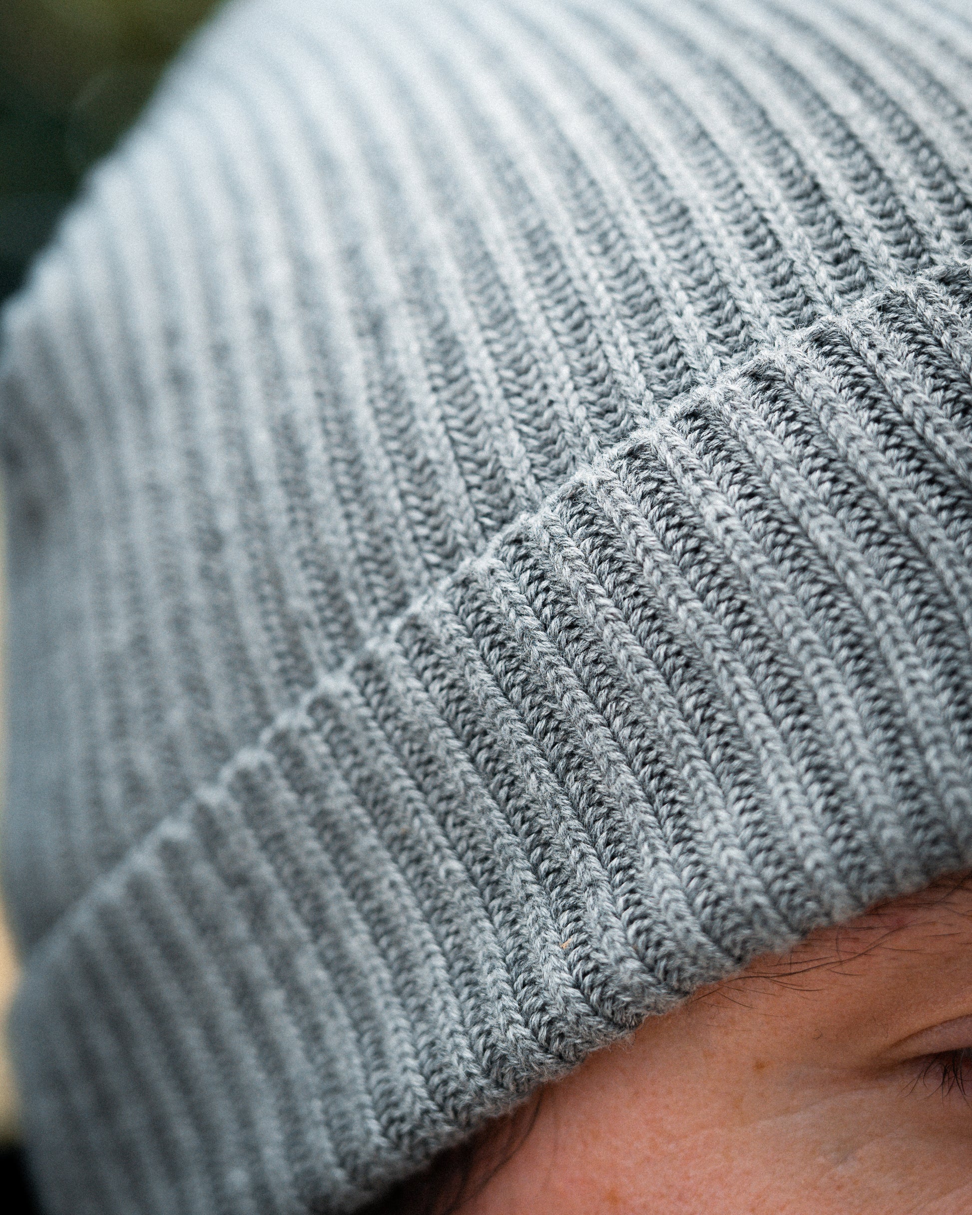 WAFFEL BUBBLE BEANIE GRAU