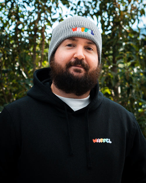 WAFFEL BUBBLE BEANIE GRAU
