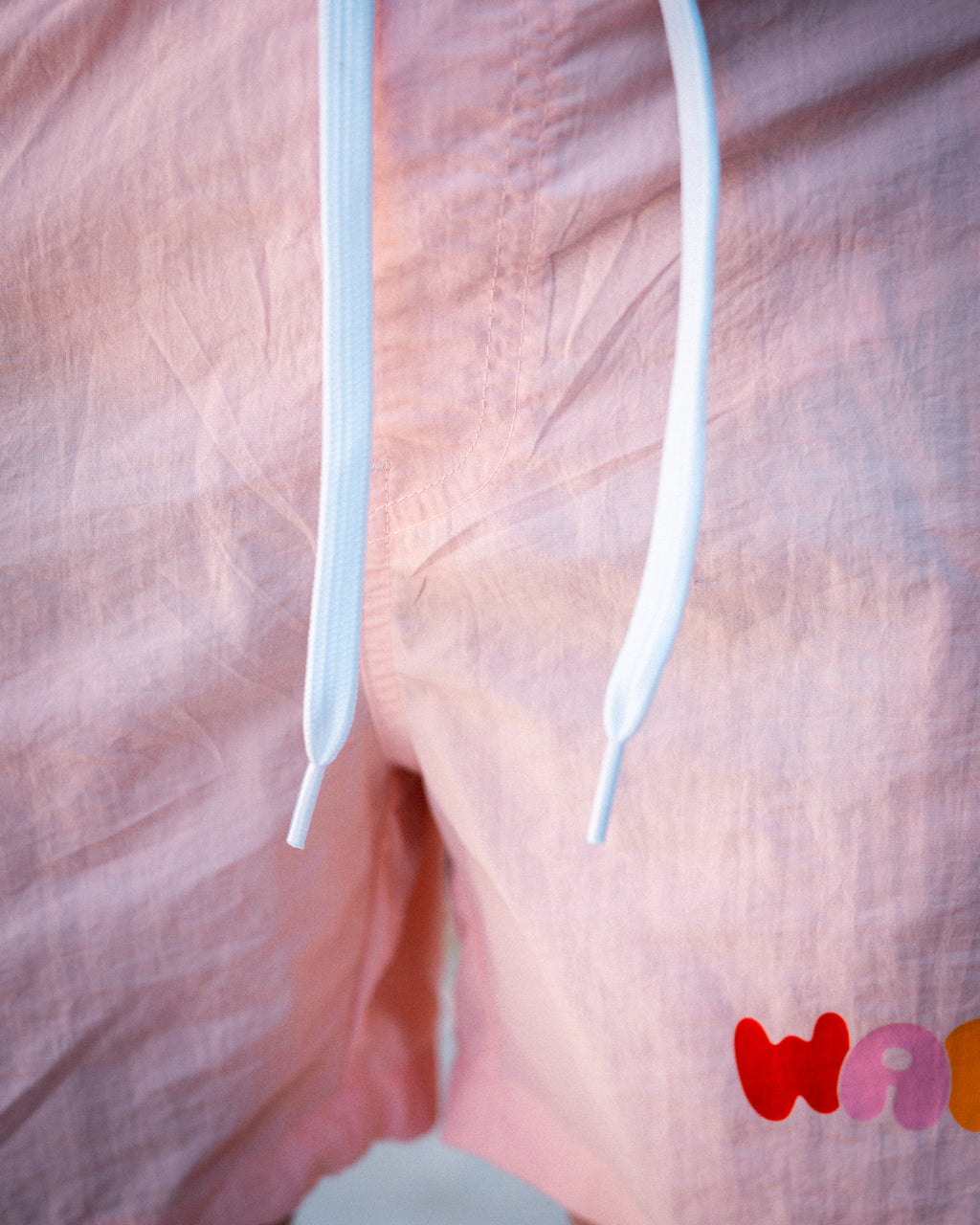 WAFFEL BUBBLE SHORTS ROSA