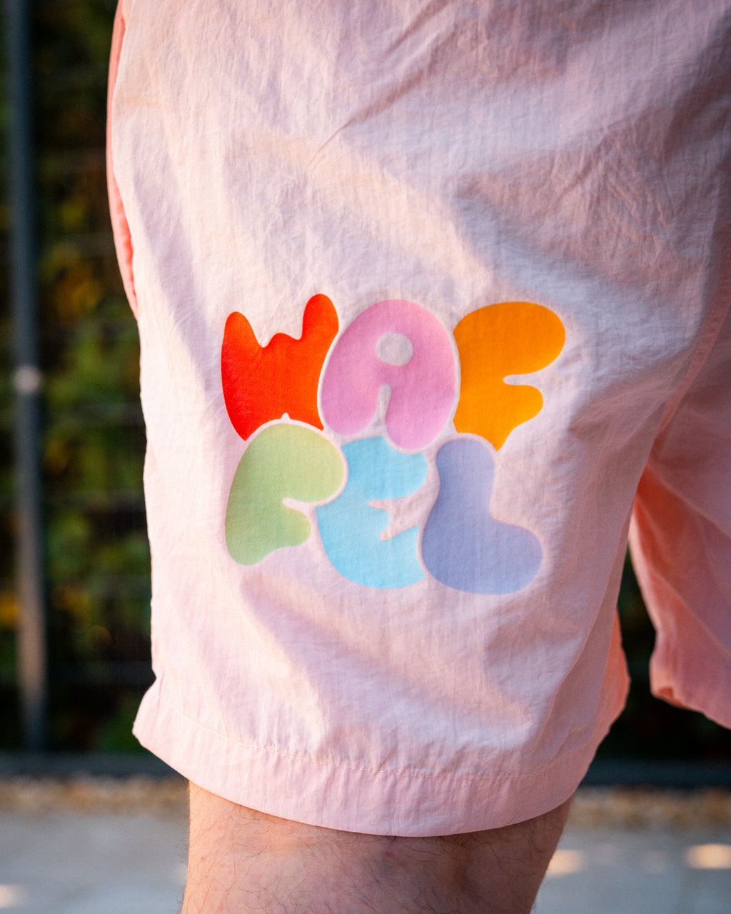 WAFFEL BUBBLE SHORTS ROSA