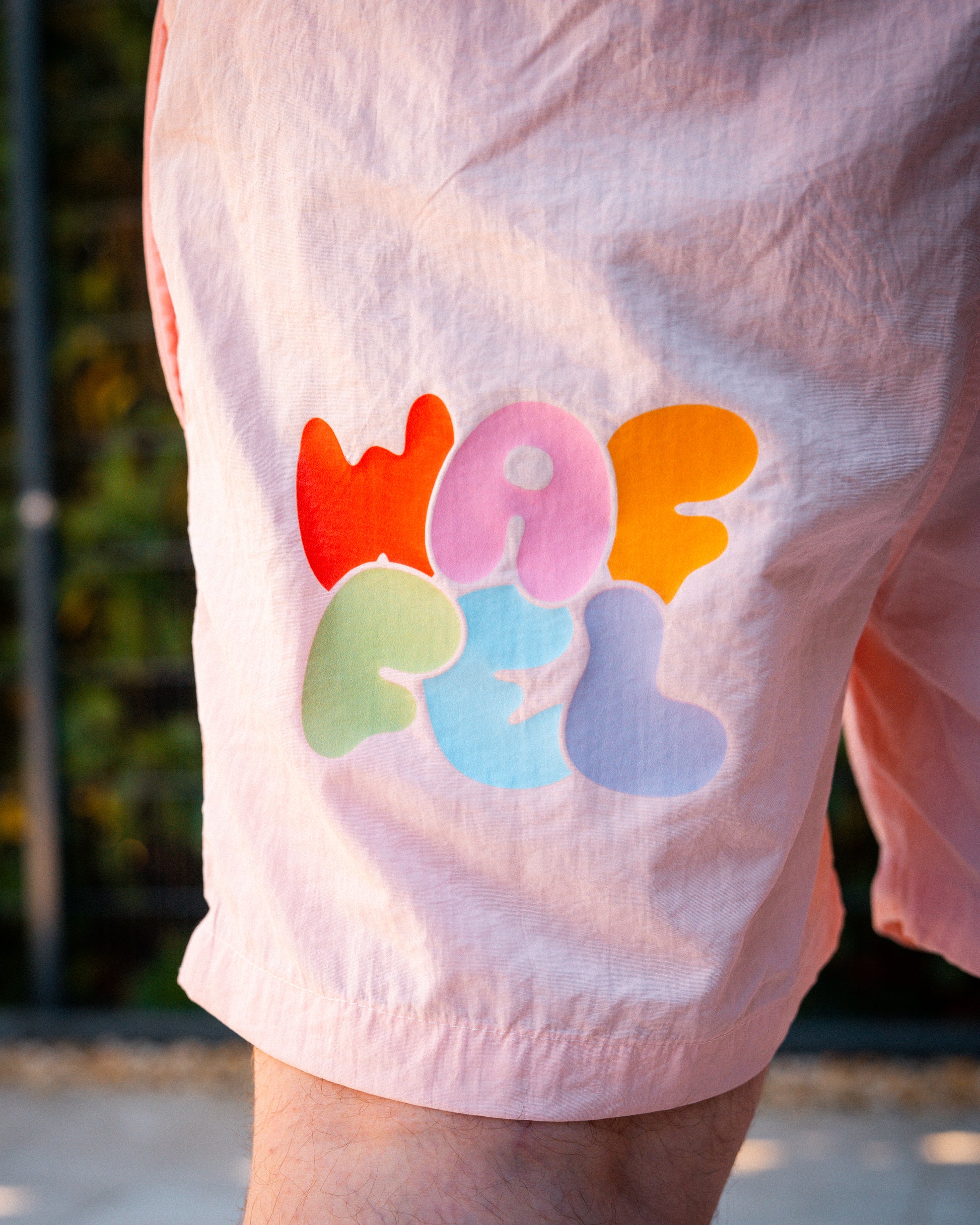 WAFFEL BUBBLE SHORTS ROSA