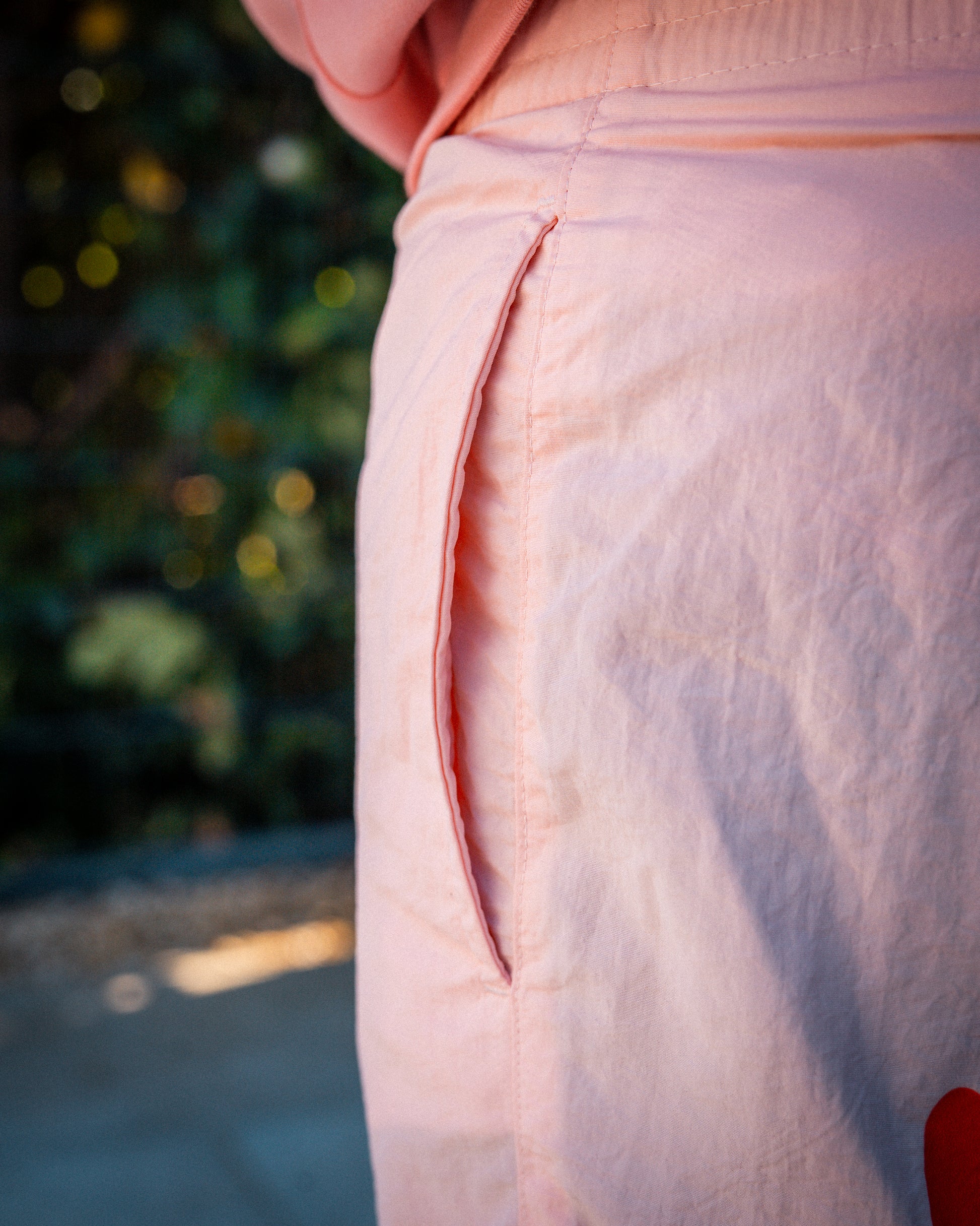 WAFFEL BUBBLE SHORTS ROSA