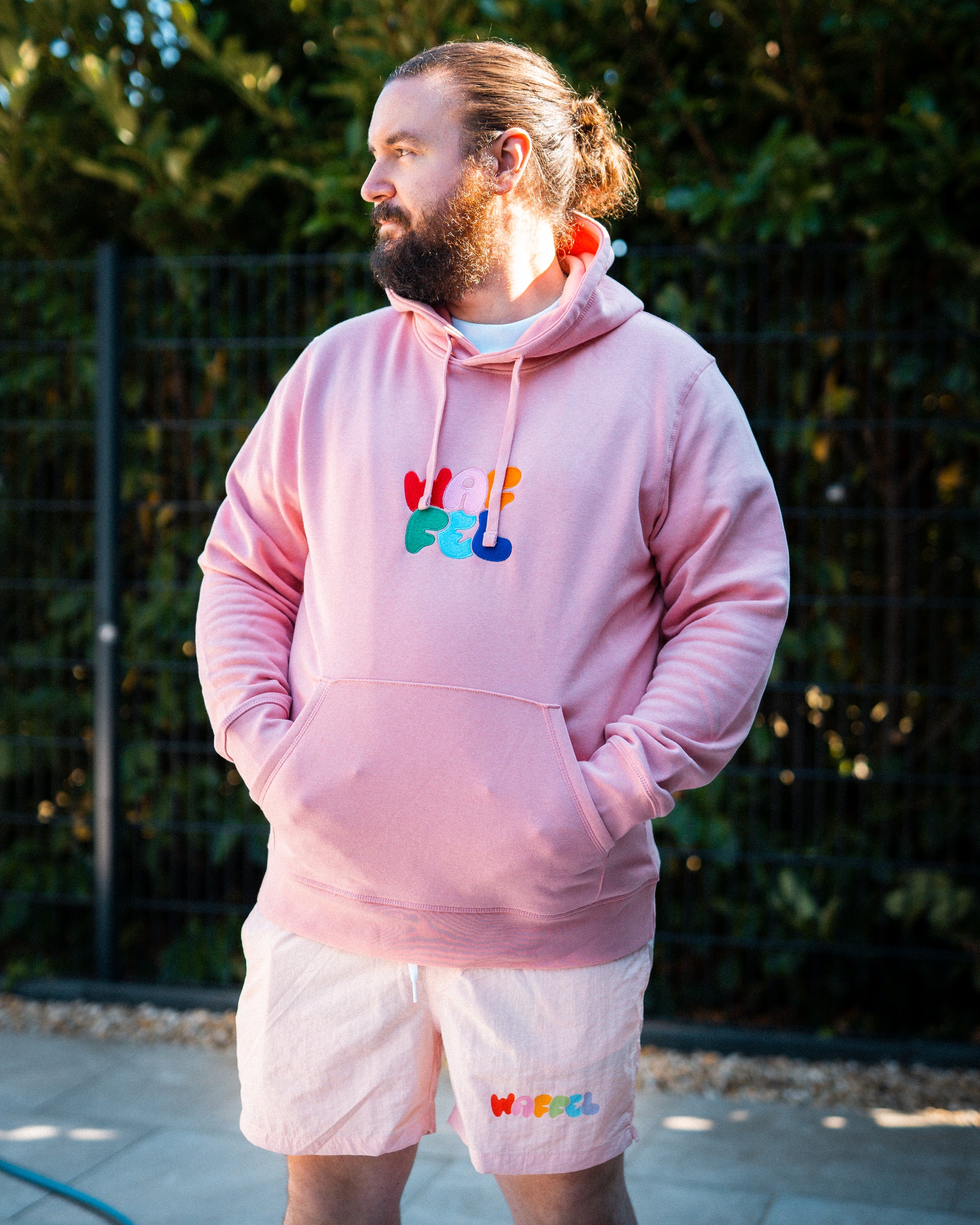 WAFFEL BUBBLE SHORTS ROSA