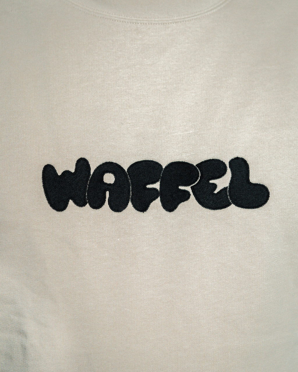 WAFFEL BUBBLE STICK SWEATER BEIGE
